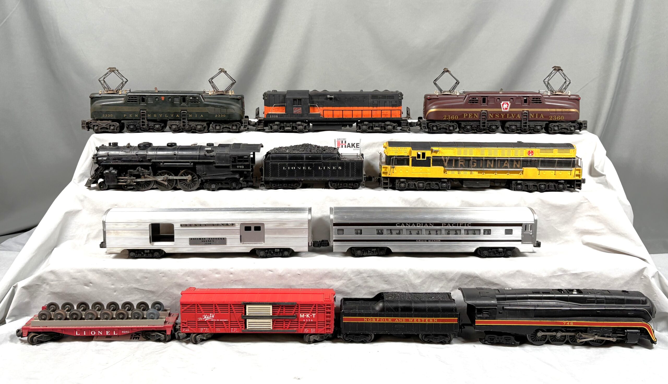 Postwar Lionel F3s GG1 Geep